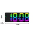 thumbnail image 3 of Kcavykas Home, Kitchen, Refrigerator Storage,Multifunctional Clock Living Room Wall Clock Home Bedside Decoration Digital Electronic Clock Silent Clock Temperature And Humidity Color Screen Clock, 3 of 6