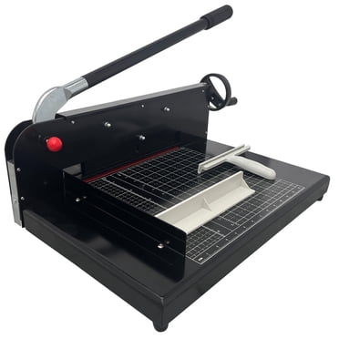 INTBUYING Manual Paper Cutter/Trimmer Heavy Duty Guillotine Black Desktop A4 Size Guillotine Stack