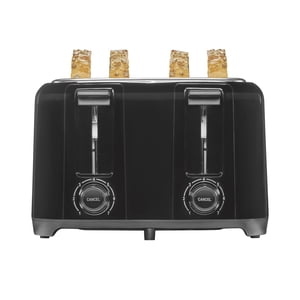 Proctor Silex 4 Slice Toaster with Extra Wide Slots for Bagels, Cool-Touch Walls, Shade Selector With 7 Browning Levels, Toast Boost, Auto Shut-off and Cancel Button, Black (24215