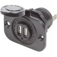 thumbnail image 1 of Blue Sea Systems 1016001 12V Dual USB Charger Socket, 1 of 4