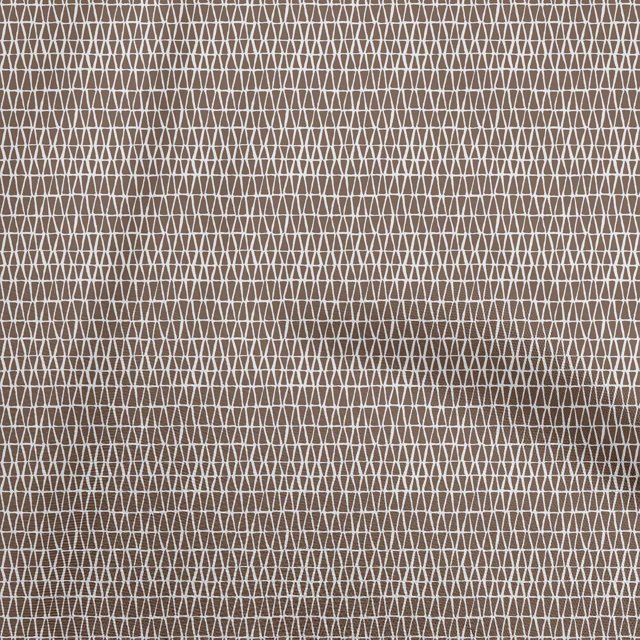 oneOone Rayon Brown Fabric Geometrical Sewing Craft Projects Fabric Prints By Yard 56 Inch Wide