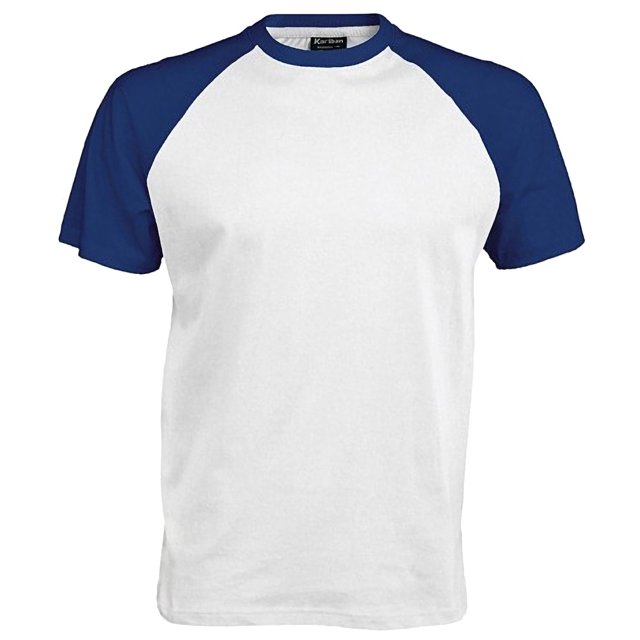 Kariban T-Shirt de Baseball à Manches Courtes pour Hommes