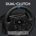 thumbnail image 3 of Logitech G923 Volant de Course et Pédales pour PS 5, PS4 et PC avec Retour de Force TRUEFORCE jusqu'à 1000 Hz, Pédale Réactive, Contrôle de Lancement à Double Embrayage avec Kit de Nettoyage 6Ave, 3 of 8
