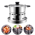 thumbnail image 1 of Cooker For Indoors, Stainless Steel Cooker, Portable Cooker, Easy To Carry, No Power Requirement, Suitable For Indoor And Camping, 1 of 9