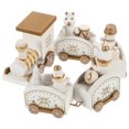thumbnail image 3 of Shisuyan Wooden Train Toy Cartoon Train Model Christmas Home Decoration Festival Desktop Craft, 3 of 8