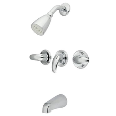 Kingston Brass KB6231LL Robinet de Baignoire et de Douche à Trois Poignées