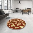 thumbnail image 4 of Ahgly Company Tapis de Zone Carré Orange Lavable en Machine, 4 Pieds Carré, 4 of 7