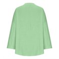 thumbnail image 5 of Yuyuzo Oversized Sweatshirts for Women Long Sleeve Crew Neck Side Slit Color Block Pullover Tops, 5 of 5