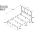 thumbnail image 4 of Atlantic Furniture Madison Queen Panel Bed in Caramel Latte, 4 of 4