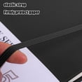 thumbnail image 4 of SIYTUAU Black Hardcover Notebook 8.5X5.7X0.4In With Inner Pockets 80G Thick Paper 200 Pages Writing Journal For School Office College Ruled Diary Black, 4 of 6