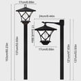 thumbnail image 3 of LNGOOR Summer Saving Solar Outdoor Post Lights With 2 Solar Panels Water Proof 2 In 1 Light Design Decorative Pole Lights Outdoor With Auto Working, 3 of 6