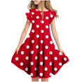 thumbnail image 2 of LOVZFMLL 4-14 Years Kid And Girls Printed Princess Dress Long Sleeved Round Neck Dress, 2 of 7