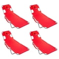 thumbnail image 1 of Ostrich Chaise Lounge Folding Portable Sunbathing Poolside Beach Chair (4 Pack), 1 of 6