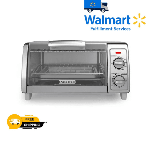 Black & Decker Natural Convection Toaster Oven, 4-Slice