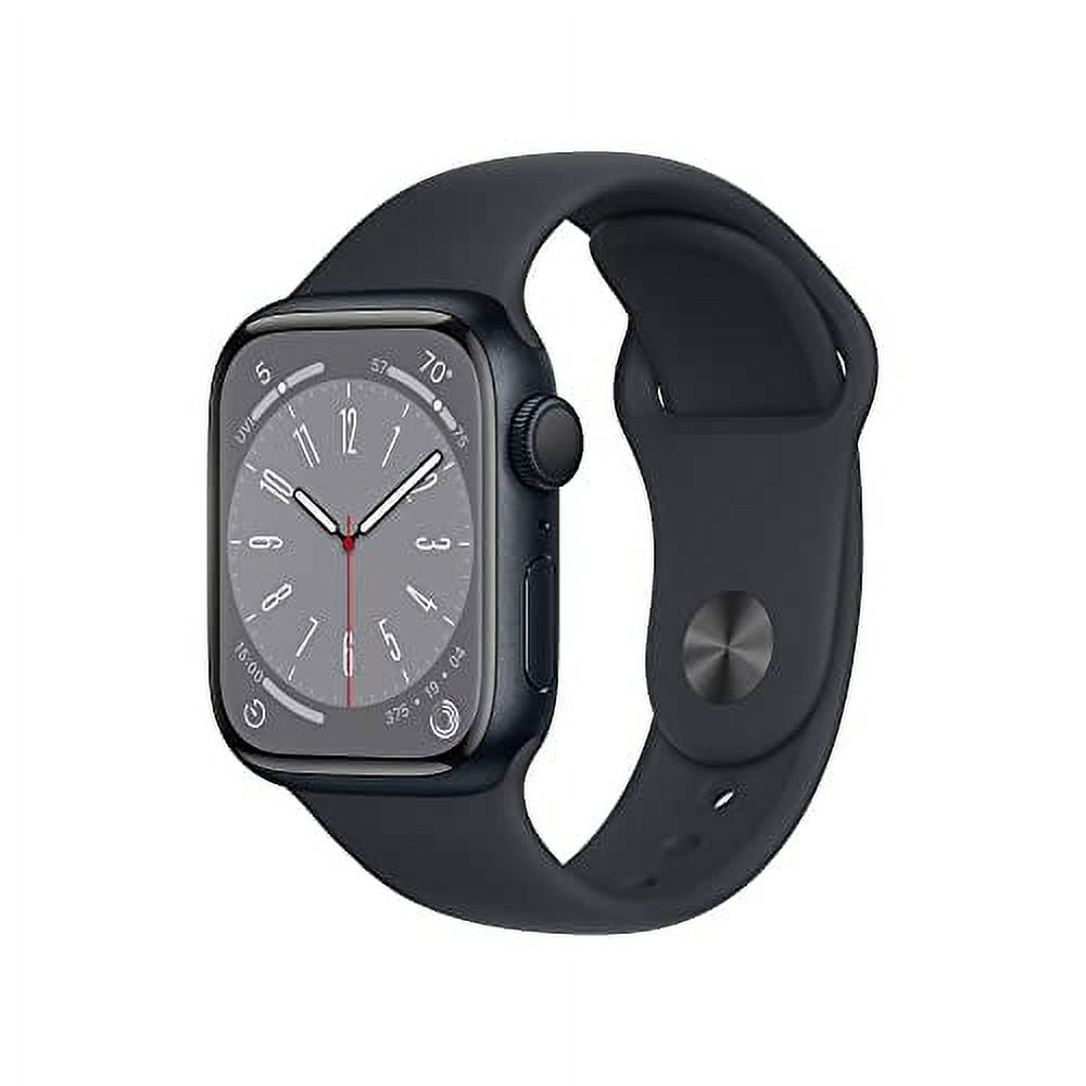 Apple Watch Series 8 (GPS 41mm) Midnight Aluminum Case with Midnight Sport Band | Certified Refurbished Grade A