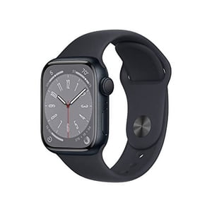 Apple montre Series 8 (GPS 41mm) Midnight Boîtier en aluminium avec Midnight Bande Sportive certifiée Renovée Grade A