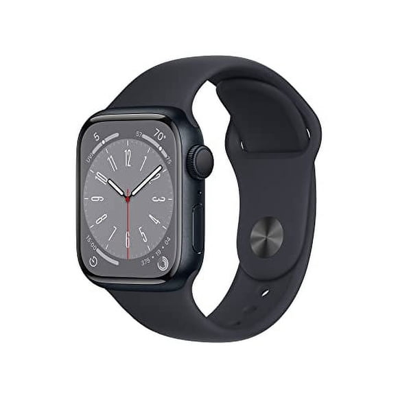 Apple Watch Series 8 (GPS 41mm) Midnight Aluminum Case with Midnight Sport Band | Certified Refurbished Grade A