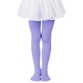 thumbnail image 2 of MIASHUI Collants pour Filles Collants de Ballet pour Filles Bas de Danse Collants, Violet Pâle, 8-9 Ans, 2 of 4