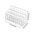 thumbnail image 3 of Nordic Metal Wire File Holder,3 Compartment Desktop Book Organizer,Minimalist Iron Magazine Rack for Office Desk Document Notebook Book Home Tabletop Storage, 3 of 6