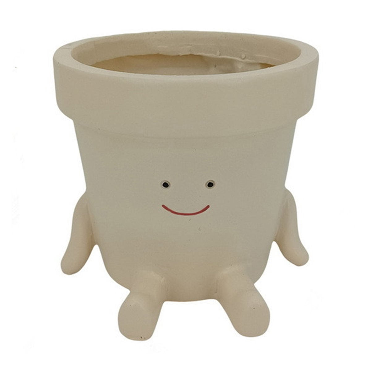 2X Smile Face Planter Pot Funny Plant Pot for Indoor Outdoor Plants Cute Head Face Flower Pot B