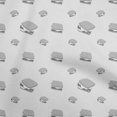 thumbnail image 1 of oneOone Velvet Light Gray Fabric Food Sewing Material Print Fabric By The Yard 58 Inch Wide, 1 of 3