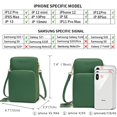 thumbnail image 3 of Small Crossbody Cell Phone Purse for Women, Mini Messenger Shoulder Handbag Wallet with Credit Card Slots,Green, 3 of 7