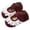 Wine, variant on RXMEKW Mary Jane Flats for Girls with Lace Ruffle and Adjustable Strap, Soft Rubber Sole Leather Dress Shoes for Toddler and Big Kid in Mustard, Brown, Burgundy