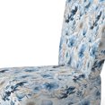 thumbnail image 4 of Designart "Polar Botanical Beauty II" Blue Arctic Upholstered Accent Chair - Cottage Arm Chair For Bedroom, 4 of 7