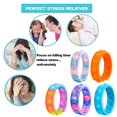 thumbnail image 3 of 2 Pcs Pops Bubble Simple Dimple Jouet Fidget Bracelet en Silicone Coloré Anxiété Bande Sensorielle, Poudre Dorée, 3 of 7