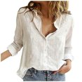 thumbnail image 2 of Hauts pour Femmes à Manches Longues Mode pour Femmes Automne Ample Blouse à Manches Longues Col en V Chandail Décontracté à Enfiler Hauts Blouses à Manches Longues Hauts pour Femmes Blouses à Manches Longues pour Femmes Blouses pour Femmes à Manches Longues, 2 of 9