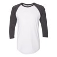 thumbnail image 1 of T-shirt Raglan à Manches Trois-Quarts 5050, 2XL, Blanc, 1 of 2