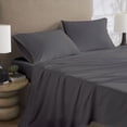 thumbnail image 2 of Drap plat en percale brossée 300 fils de Hometrends, 2 of 5