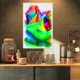 thumbnail image 1 of Large Colorful Rose Watercolor - Large Floral Canvas Artwork, 1 of 3