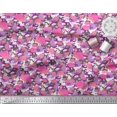 thumbnail image 2 of Soimoi Rayon Fabric Camouflage Texture & Flamingo Bird Print Fabric by Yard 42 Inch Wide, 2 of 3