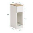 thumbnail image 3 of SoBuy Set of 2 Bedside Table Nightstand Side Table End Table Sofa Table with Drawer FBT111-WNX2, 3 of 8