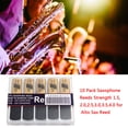thumbnail image 4 of Ensemble de 10 Pcs d'Anches de Saxophone Soprano, Ensemble d'Anches de Saxophone Soprano avec Boîte de Rangement, Accessoire d'Instrument de Musique, Force 4.0, 4 of 7