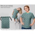 thumbnail image 5 of oneOone Georgette Viscose Turquoise Green Fabric Paisley Craft Projects Decor Fabric Printed By The Yard 42 Inch Wide, 5 of 5