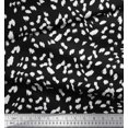 thumbnail image 3 of Soimoi Black Moss Georgette Fabric Cow Animal Skin Print Fabric by Yard 44 Inch Wide, 3 of 3