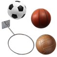 thumbnail image 2 of Soccer Ball Football Basketball Wall Storage Rack Sports Ball Holder Volleyball Medicine Ball Display Stand, 2 of 14