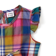 thumbnail image 3 of PatPat Family Matching Sets Preppy Style Solid Color Polo Shirt or Colorful Plaid Ruffle Hem Belted Strap Dress, 3 of 4