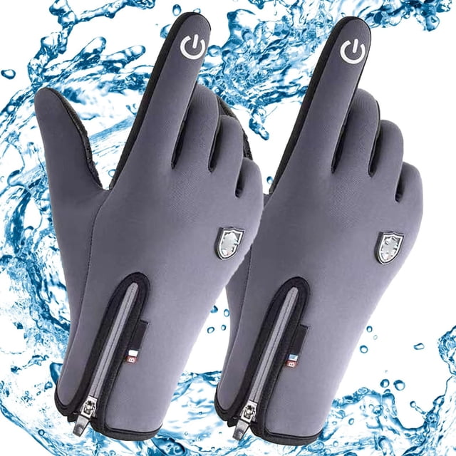Winter Sports Gloves for Men Extreme Cold Weather Outdoor Activities Thermal Insulated Windproof Performance 2PCS