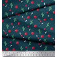 thumbnail image 3 of Soimoi polyester Crepe Fabric Triangle,Floral & Cactus Tree Printed Fabric 1 Yard 42 Inch Wide, 3 of 3