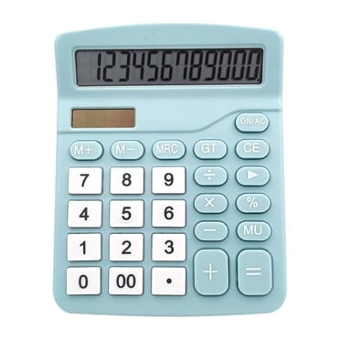 Desk Calculator Large Display Calculator Dual-Power Handheld Desk Calculator with 12 Digit Large Lcd Display for Students & Kids