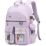 Backpack for Girls, 15.6 Inch Laptop School Bag Kids Kindergarten Elementary College Backpacks Large Bookbags for Teen Girls Women Students Casual Travel Daypacks
