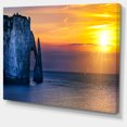 thumbnail image 2 of Etretat Cliff Normandy Panorama - Large Seashore Canvas Wall Art, 2 of 4