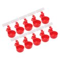 thumbnail image 1 of Poultry Drinking Bowl, Automatic Chicken Water Cups Prevent Leakage PP Replaceable 10 Set High Strength  For Pigeons For Birds G1/2, 1 of 8