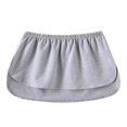 thumbnail image 1 of Jupe Mini Ajustable pour Femmes, Demi-Longueur, Ourlet, Demi-Slips, Faux Hauts Noirs à Rayures Verticales L, 1 of 4