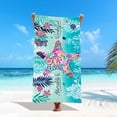 thumbnail image 3 of Clearance! Rectangular Beach Towel Fine Fiber Towel Beach Mat Bath Towel Shawl Water Absorbing Portable And Quick Drying All Season Universal Size Large Enough For Limited Time Deal Deal ofthe Day, 3 of 6