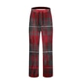 thumbnail image 4 of Weiqiqre Work Pants for Men Bottoms Elastic Waist Drawstring Fallow Sleep Lounge Pants,Size S, 4 of 4