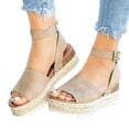 thumbnail image 1 of Sandales d'Été pour Femme à Bout Ouvert Décontractées à Plateforme Compensée Chaussures Décontractées, 1 of 5